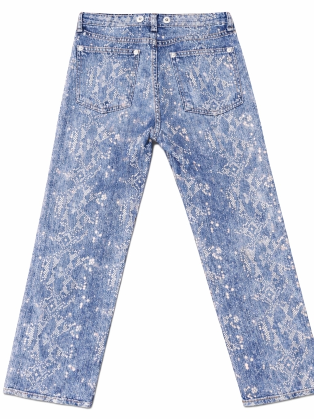 Rag & Bone Nina High Rise Ankle Cigarette Jeans Snake Print Size 26 Trendy Chic - Picture 4 of 15